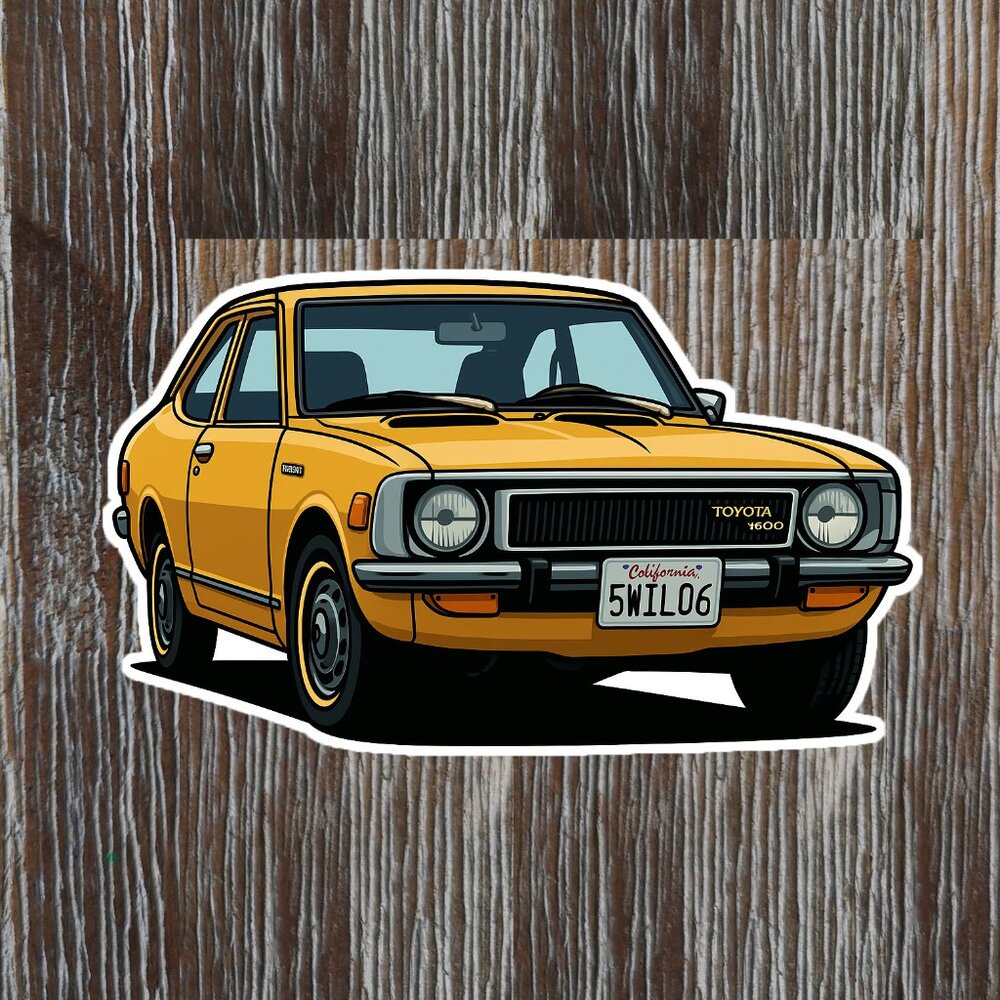 TOYOTA COROLLA 2th generation 1970-1974 Vinyl Sticker